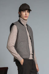 MARTIN GILET IN MIXED WOOL