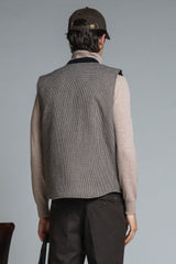 MARTIN GILET IN MIXED WOOL