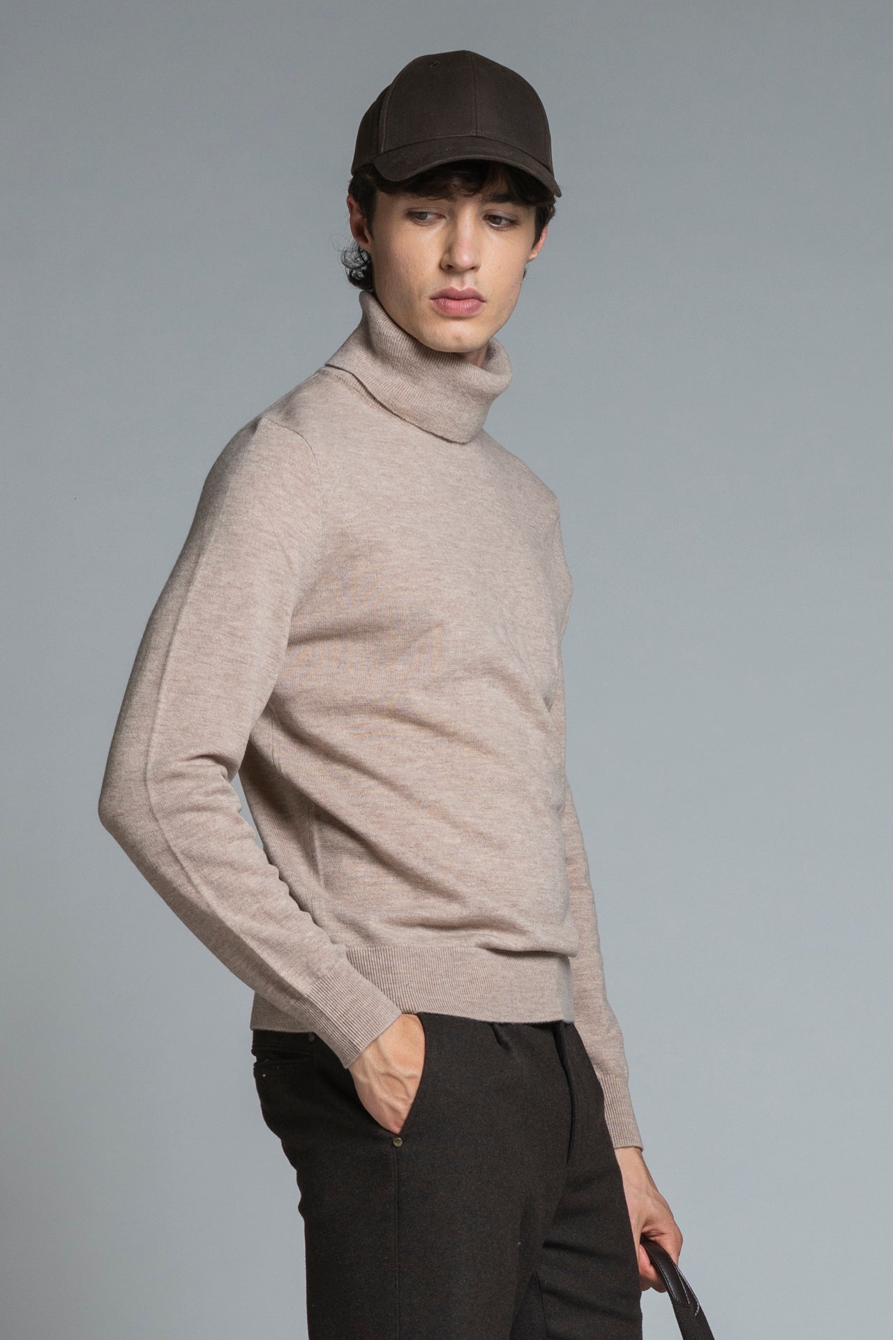 JERRY TURTLENECK IN 100% MERCERIZED