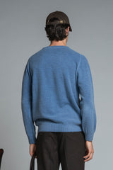 CHARLIE ROUND NECK IN MIXED WOOL COLD DYED