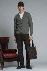 BYRNE CARDIGAN IN MOULINE'