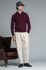 COLIN POLO IN LAMBSWOOL