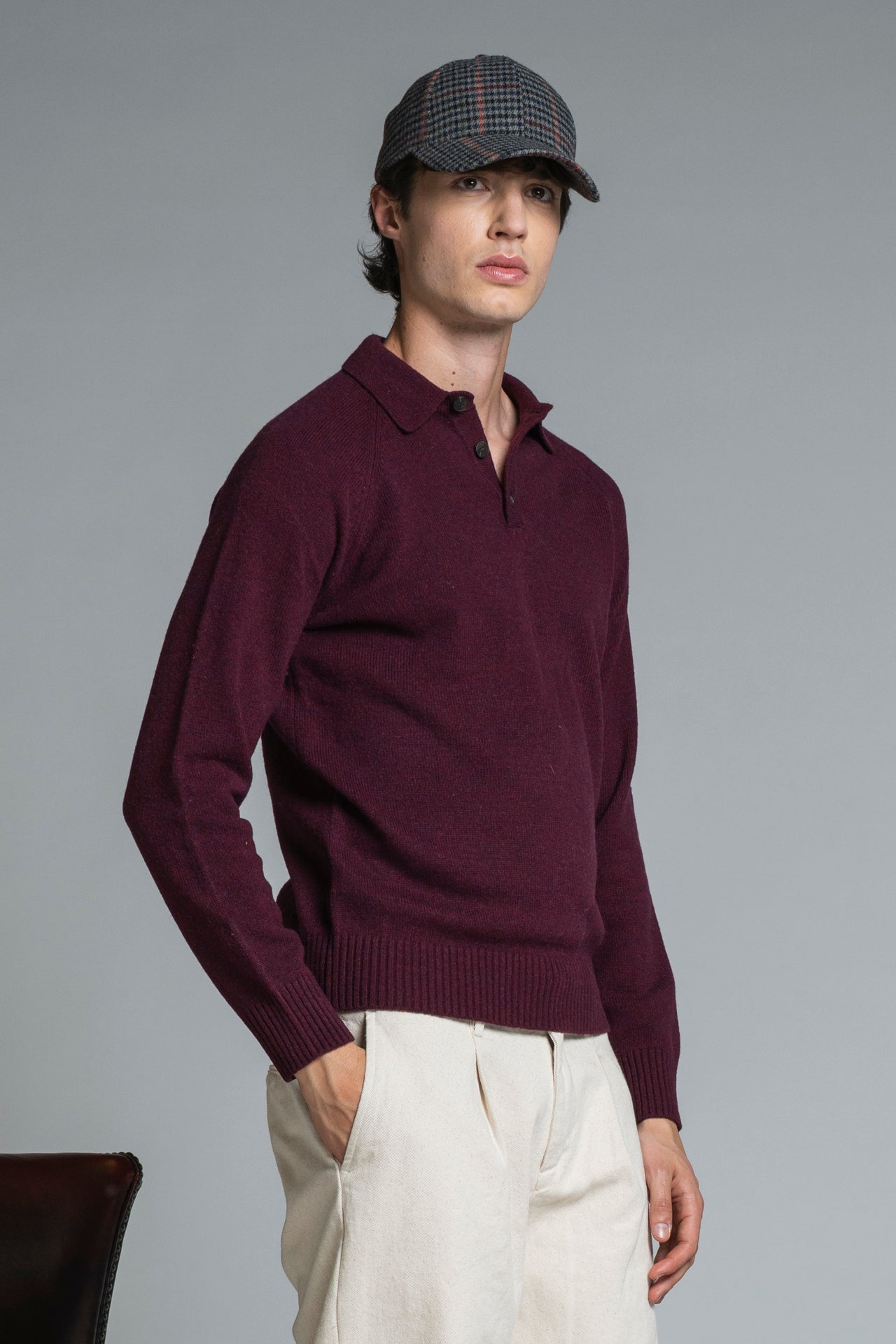 COLIN POLO IN LAMBSWOOL