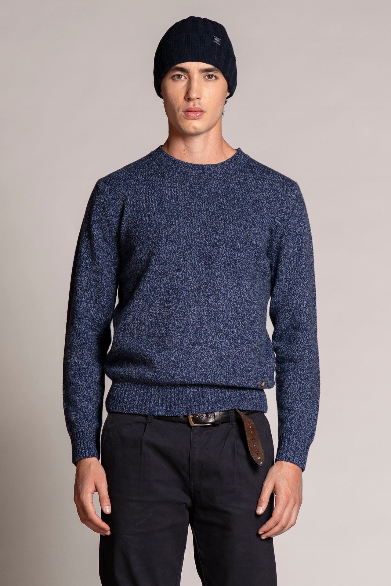 DUKE ROUND NECK IN MOULINE'