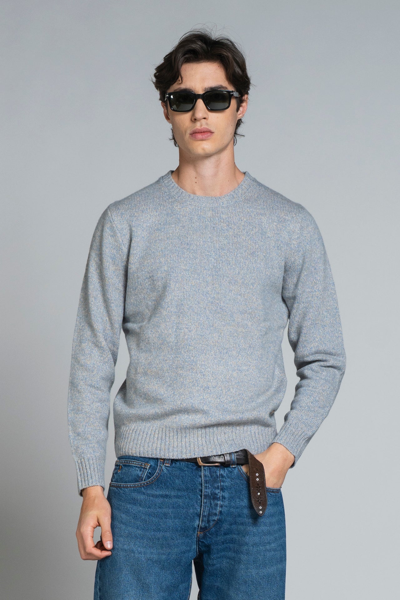 DUKE ROUND NECK IN MOULINE'