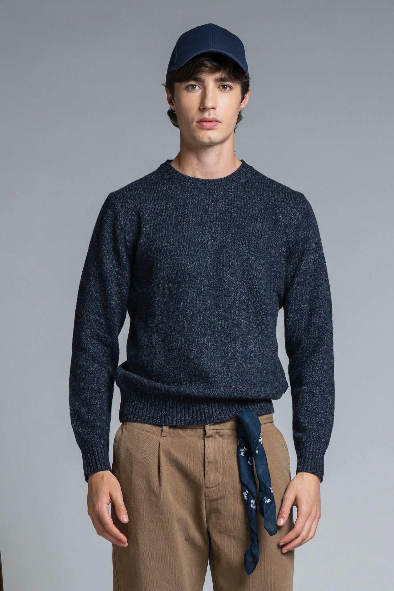 DUKE ROUND NECK IN MOULINE'