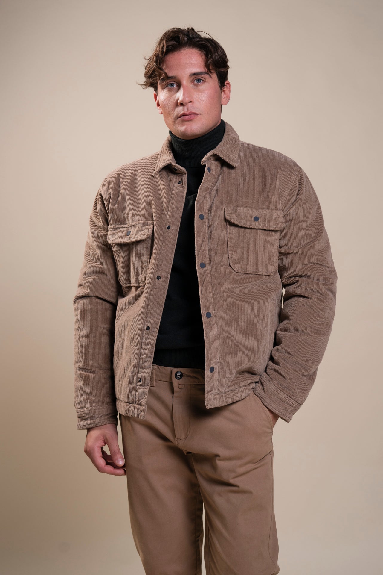 EDWARD OVER-SHIRT JACKET VELVET