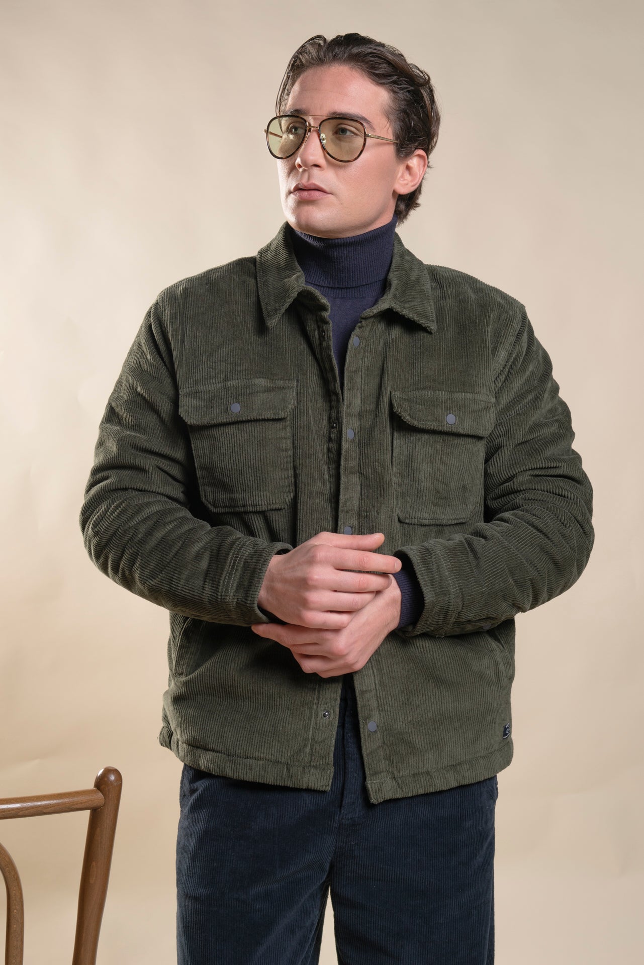 EDWARD OVER-SHIRT JACKET VELVET