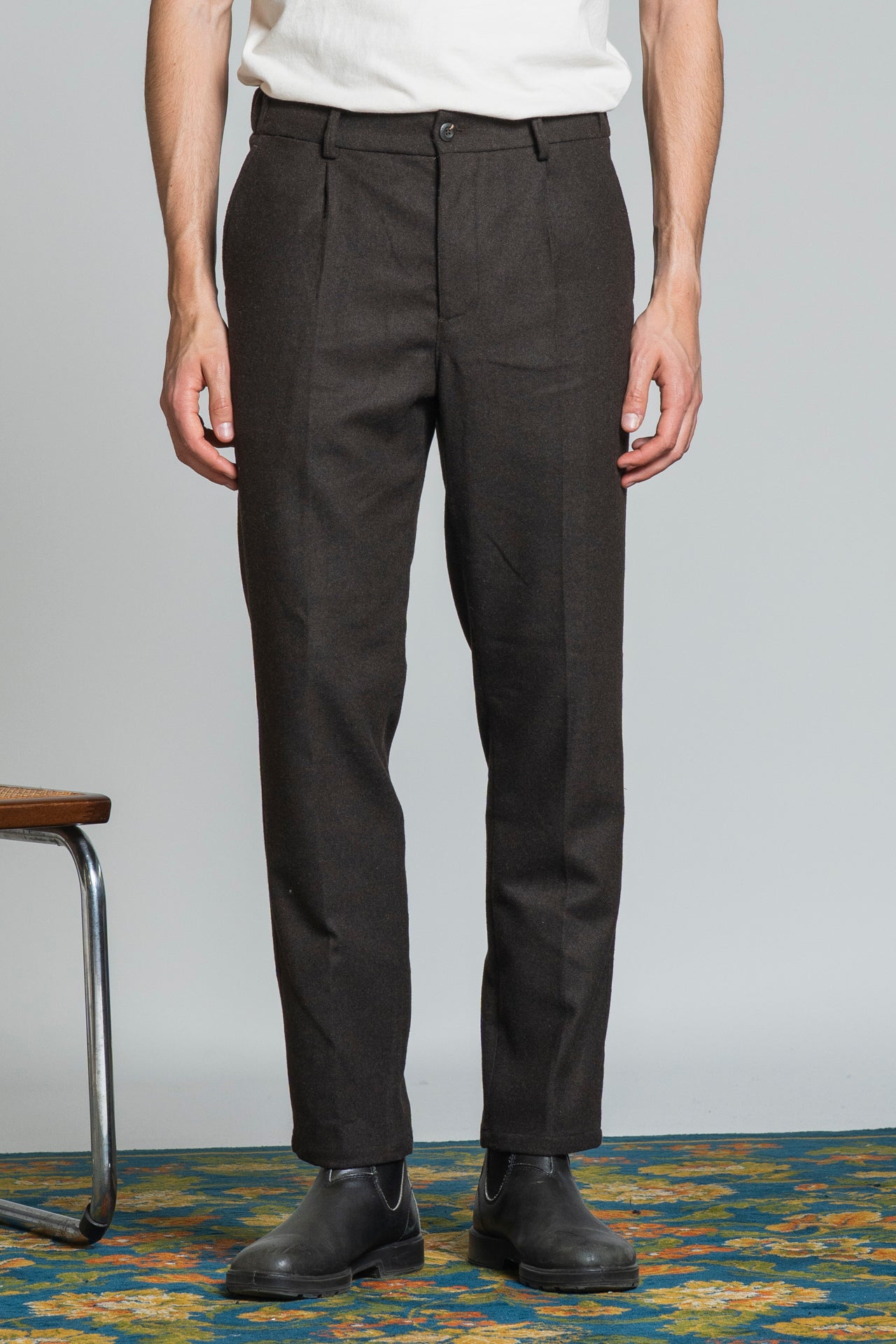 ELIAS CHINO LONG IN MIXED WOOL