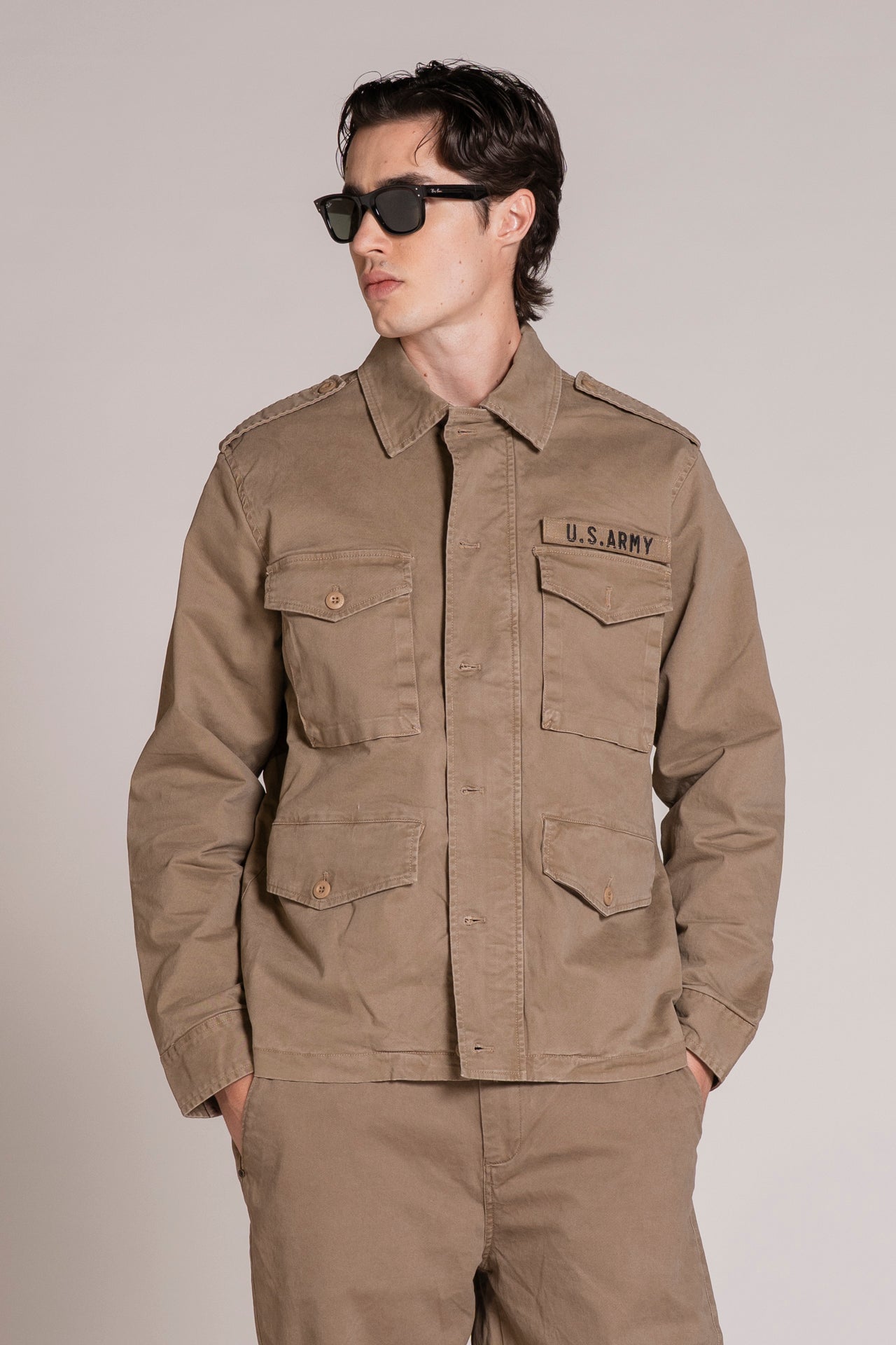 FISHER SAHARIANA JACKET IN TWILL STRETCH