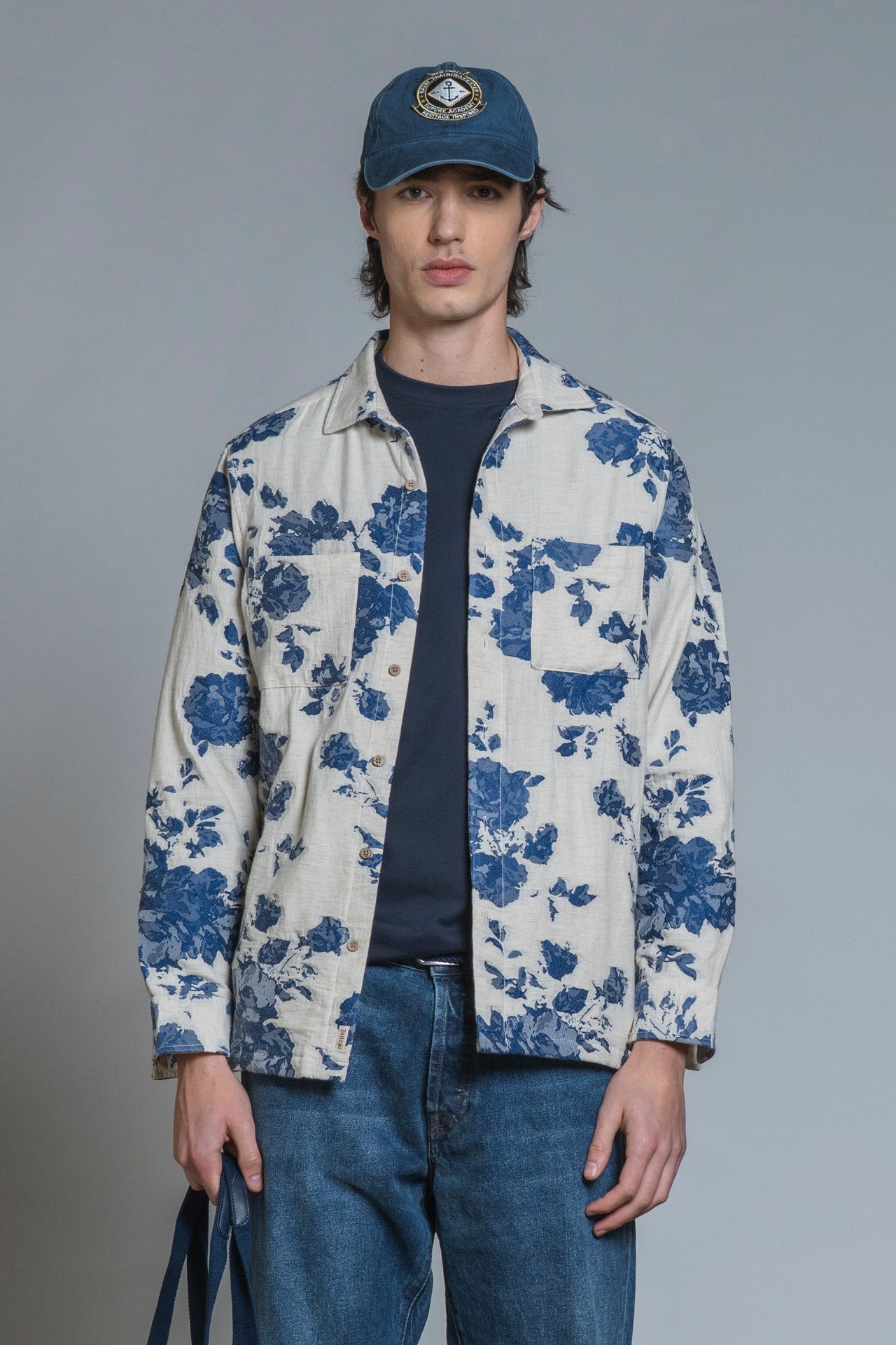 GABRIEL OVERSHIRT JACKET IN MIXED LINEN