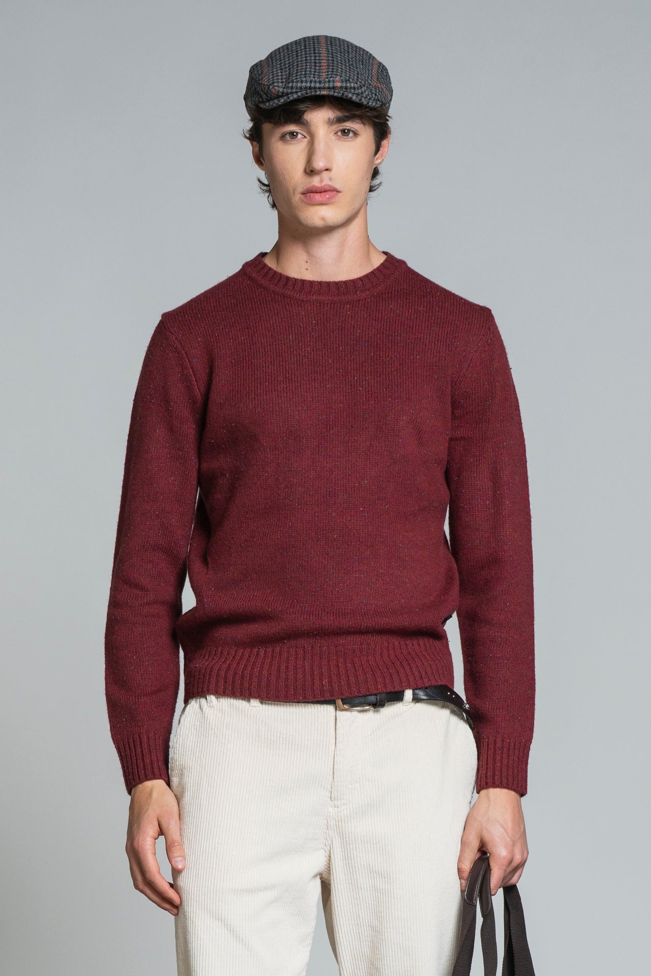 GEORGE ROUND NECK IN BLEND WOOL