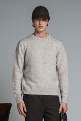 GEORGE ROUND NECK IN BLEND WOOL