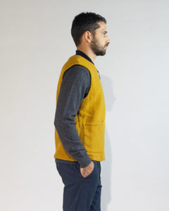 GILET MISTO LANA CON TASCONI