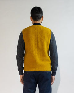 GILET MISTO LANA CON TASCONI
