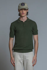 HILLS POLO CABLE IN COTTON CREPE