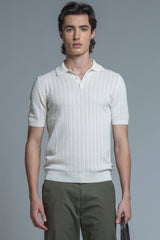 HILLS POLO CABLE IN COTTON CREPE