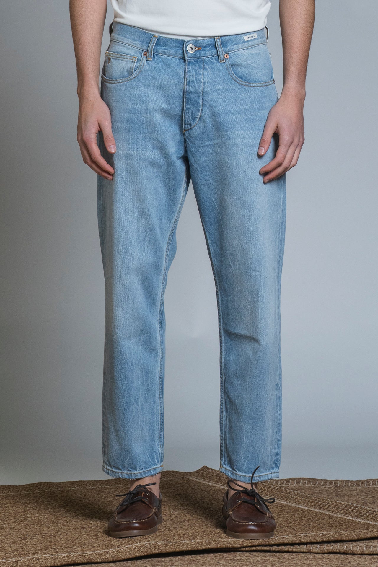 HIRO CHINO LONG JAPAN CROP 5 PKT IN DENIM