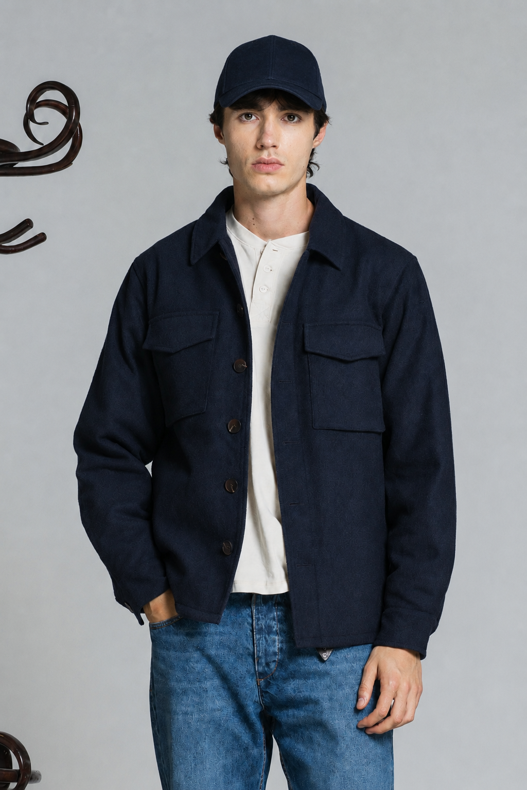 DEREK JACKET IN BOILED WOOL