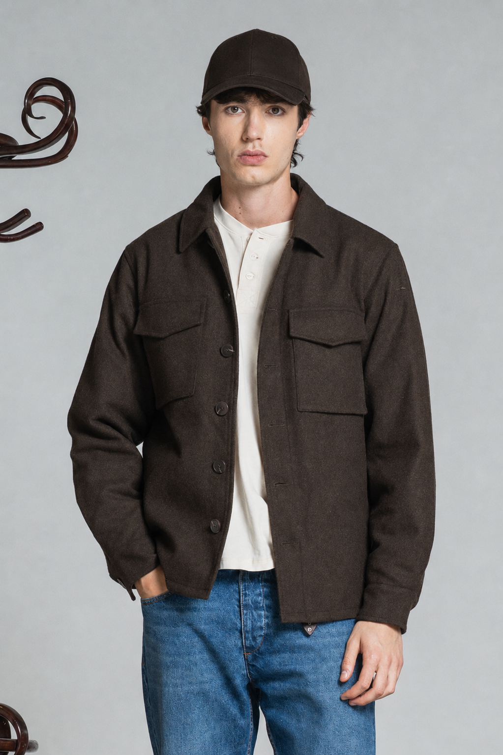 DEREK JACKET IN BOILED WOOL