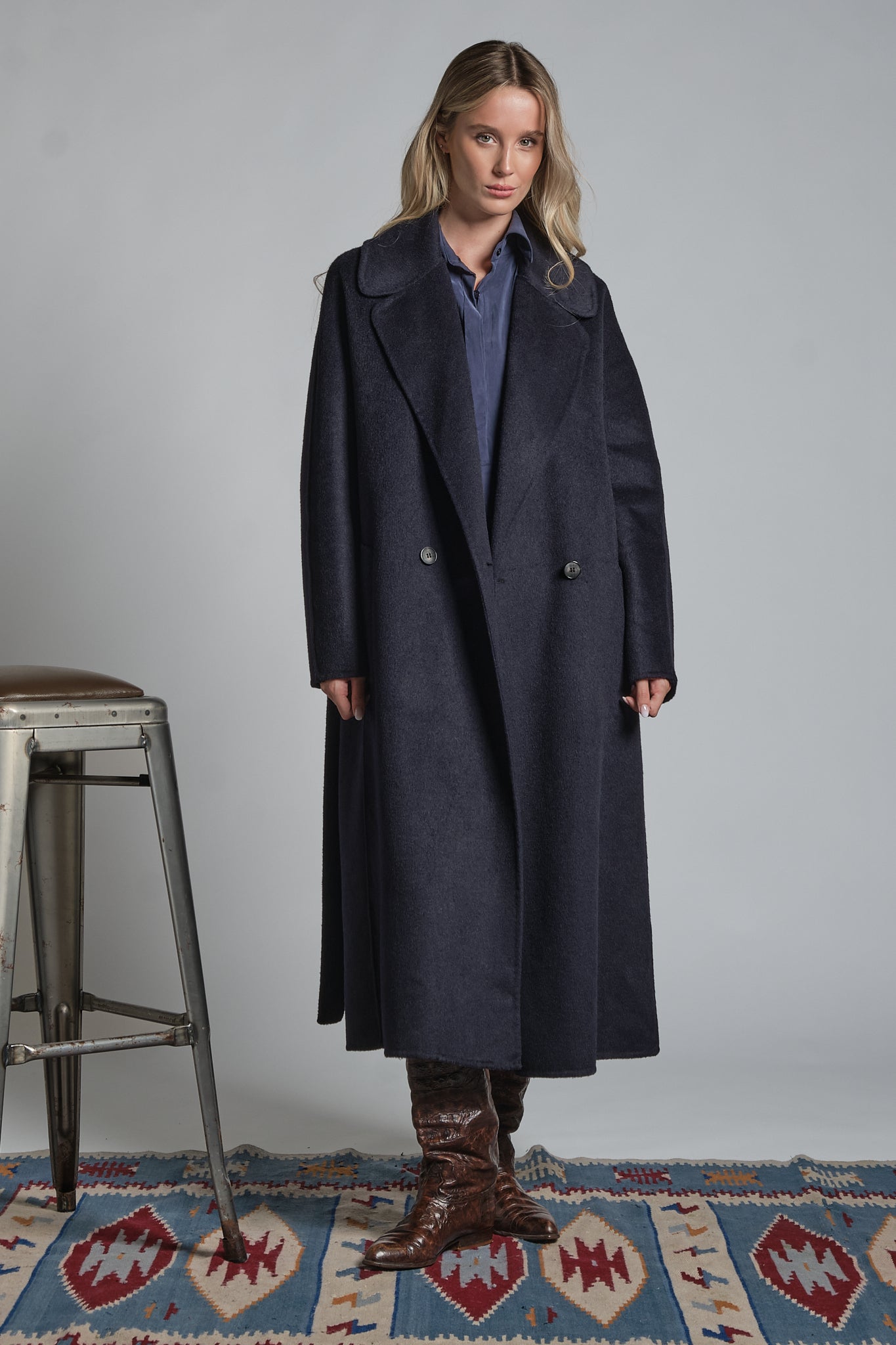 CLAIR LONG COAT IN MIXED WOOL