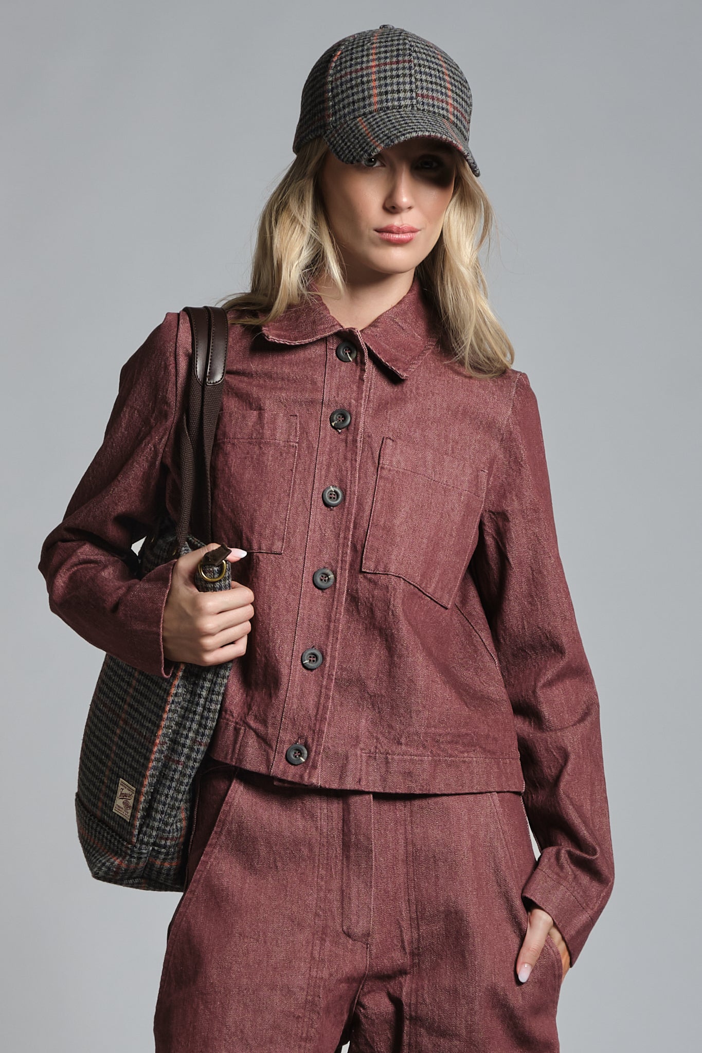 JASH SHORT JACKET IN TWILL STRETCH