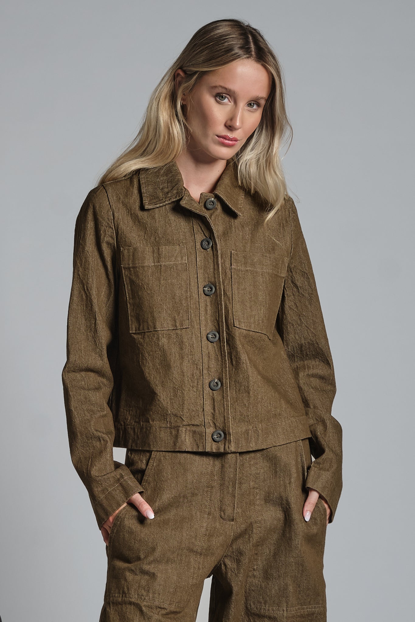 JASH SHORT JACKET IN TWILL STRETCH