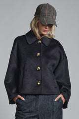 LULU JACKET CROPPED IN MIXED WOOL