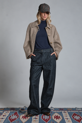 LULU JACKET CROPPED IN MIXED WOOL