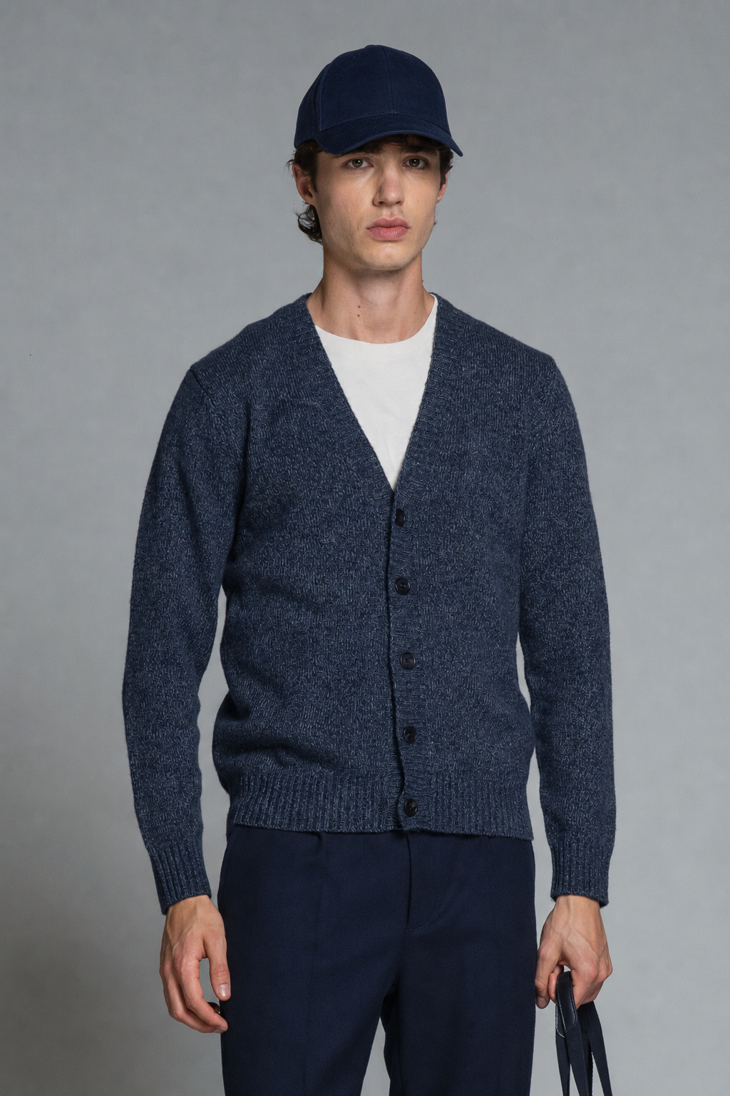 BYRNE CARDIGAN IN MOULINE'