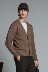 BYRNE CARDIGAN IN MOULINE'