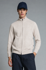 CONRAD CARDIGAN ZIP IN MOUINE'