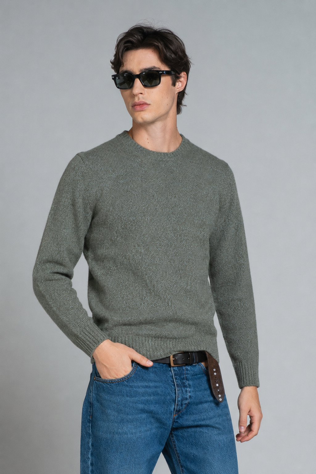 DUKE ROUND NECK IN MOULINE'