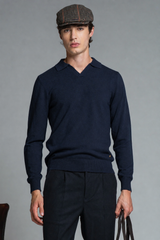NEIL POLO SKIPPER IN WOOL MERCERIZED
