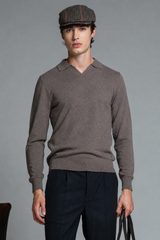 NEIL POLO SKIPPER IN WOOL MERCERIZED