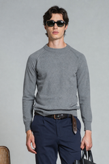 RORY ROUND NECK FLEECE IN LAMBSWOOL