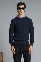 SIMON ROUND NECK IN COTTON STONE WASH