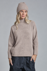 ARYA TURTLE NECK IN MIXED ALPACA
