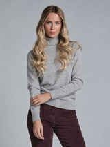 BERTA TURLE NECK IN WOOL MERCERIZED
