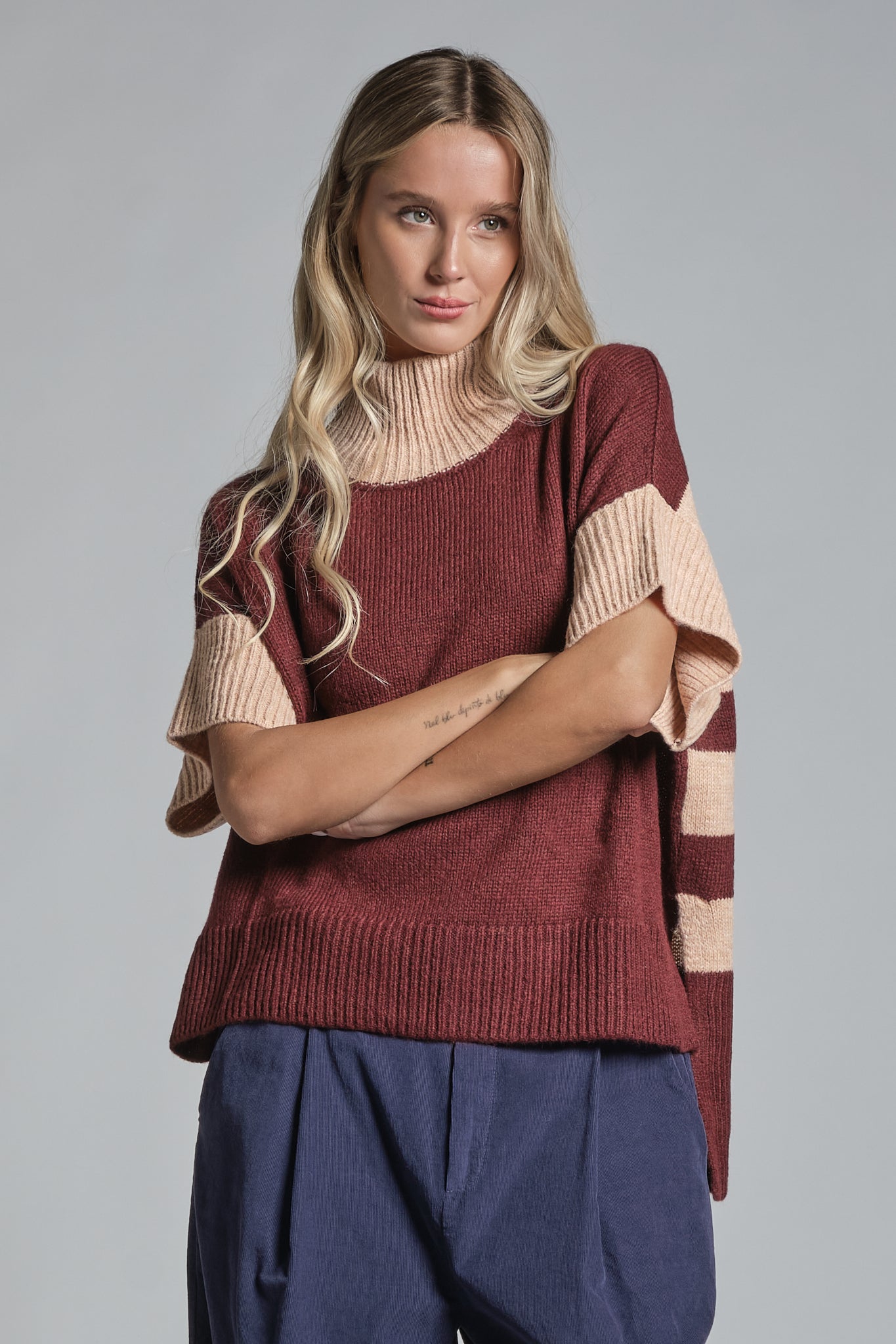 CALLEN TURTLE NECK IN MIXED WOOL