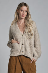 CHELSEA CARDIGAN IN MIXED WOOL