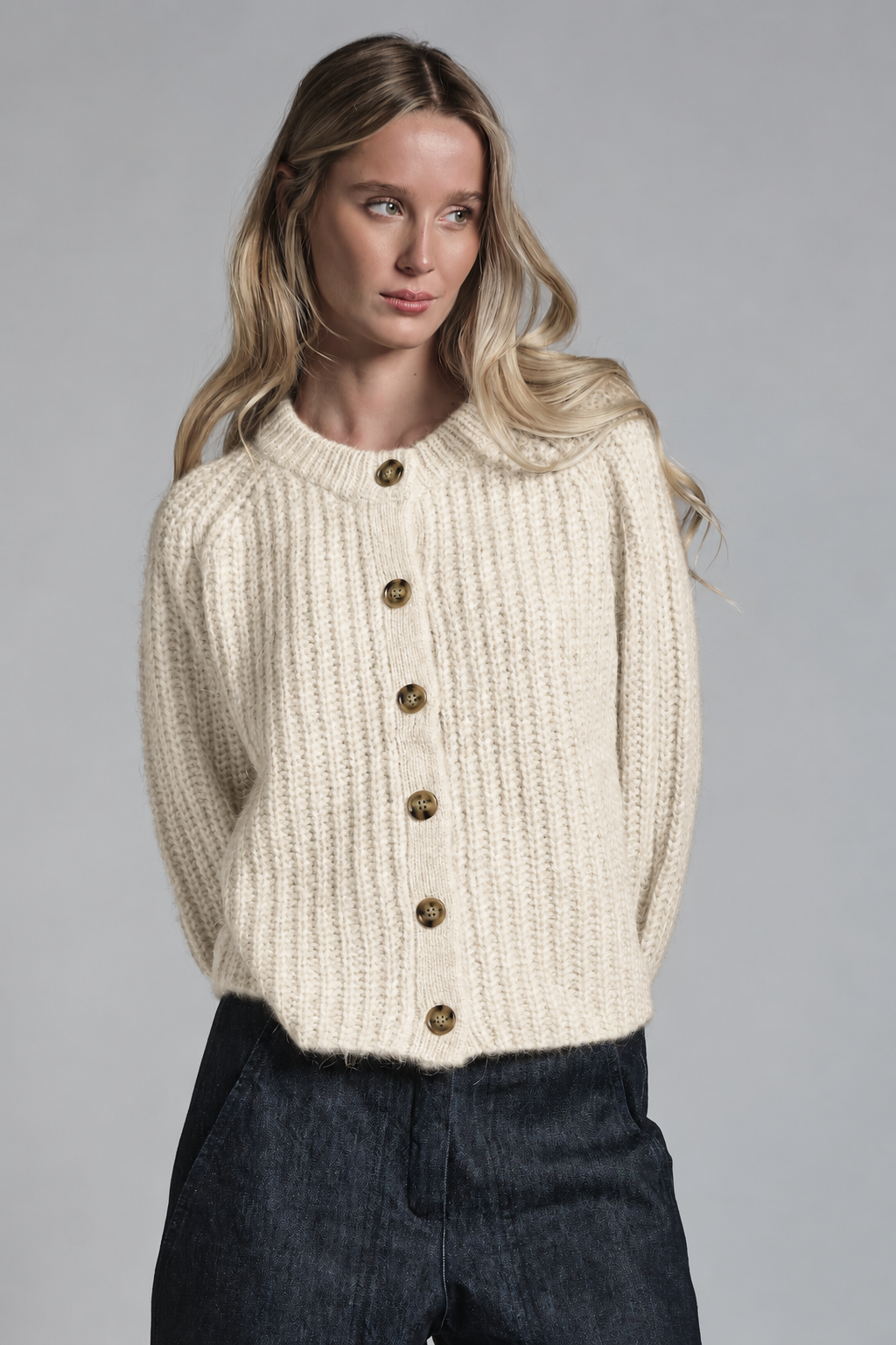 CINZIA CARDIGAN IN MIXED ALPACA
