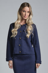 GALET SHIRT CARDIGAN IN MIXED WOOL