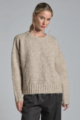 GIANNA BOAT NECK IN MIXED WOOL