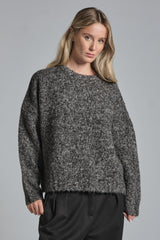 GIANNA BOAT NECK IN MIXED WOOL