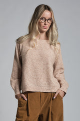 GILLY ROUND NECK IN MIXED ALPACA