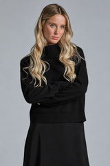 JEANNA SWEATER TURTLE NECK IN WOOL MERCERIZED