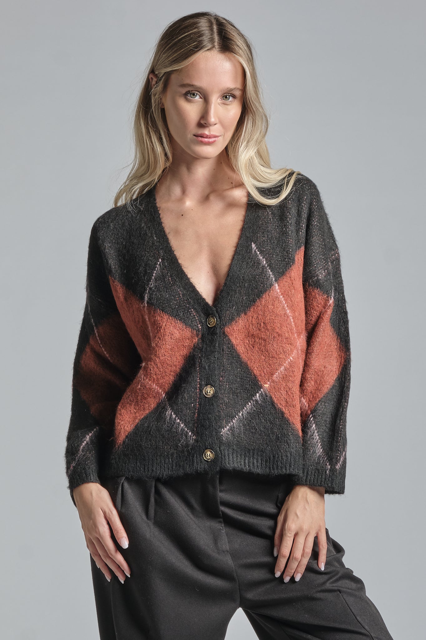 JUAN CARDIGAN IN MIXED WOOL