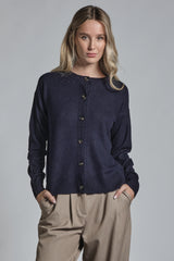 KARINE CARDIGAN IN WOOL MERCERIZED