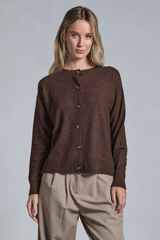 KARINE CARDIGAN IN WOOL MERCERIZED